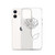 Rose Line Art Clear Case for iPhone®