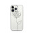 Rose Line Art Clear Case for iPhone®