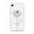 Rose Line Art Clear Case for iPhone®