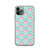 Pink and Aqua Floral Pattern Case for iPhone®