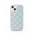 Pink and Aqua Floral Pattern Case for iPhone®