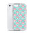 Pink and Aqua Floral Pattern Case for iPhone®