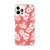 Hibiscus Floral Pattern on Coral Case for iPhone®