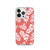 Hibiscus Floral Pattern on Coral Case for iPhone®