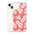 Hibiscus Floral Pattern on Coral Case for iPhone®