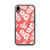 Hibiscus Floral Pattern on Coral Case for iPhone®