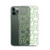 Green Smiling Face Pattern Clear Case for iPhone®