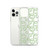 Green Smiling Face Pattern Clear Case for iPhone®