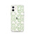 Green Smiling Face Pattern Clear Case for iPhone®