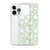 Green Smiling Face Pattern Clear Case for iPhone®