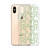 Green Smiling Face Pattern Clear Case for iPhone®