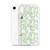 Green Smiling Face Pattern Clear Case for iPhone®