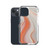 Orange Marble Swirl Case for iPhone®