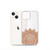 Brown Henna Design Clear Case for iPhone®