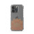 Brown Henna Design Clear Case for iPhone®