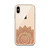 Brown Henna Design Clear Case for iPhone®