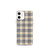 Black and Gold Plaid Pattern Case for iPhone®