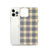 Black and Gold Plaid Pattern Case for iPhone®