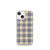 Black and Gold Plaid Pattern Case for iPhone®