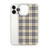 Black and Gold Plaid Pattern Case for iPhone®