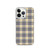 Black and Gold Plaid Pattern Case for iPhone®