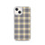 Black and Gold Plaid Pattern Case for iPhone®