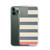 Salmon and Grey Stripe Case for iPhone®