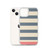 Salmon and Grey Stripe Case for iPhone®