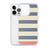 Salmon and Grey Stripe Case for iPhone®