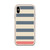 Salmon and Grey Stripe Case for iPhone®