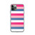 Blue Pink and White Stripe Case for iPhone®