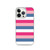 Blue Pink and White Stripe Case for iPhone®