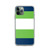 Green and Navy Stripe Case for iPhone®