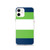 Green and Navy Stripe Case for iPhone®