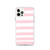 Pale Pink Stripe Case for iPhone®