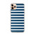 Navy Blue and White Stripe Case for iPhone®