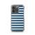 Navy Blue and White Stripe Case for iPhone®