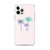 Pastel Palm Trees on Pink Case for iPhone®