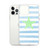 Sea Green Starfish on Blue Stripes Case for iPhone®