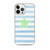 Sea Green Starfish on Blue Stripes Case for iPhone®