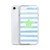 Sea Green Starfish on Blue Stripes Case for iPhone®