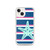 Sea Green Starfish on Blue and Pink Stripes Case for iPhone®