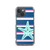 Sea Green Starfish on Blue and Pink Stripes Case for iPhone®