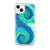 Blue and Green Spiral Tie Dye Case for iPhone®