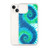 Blue and Green Spiral Tie Dye Case for iPhone®