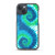 Blue and Green Spiral Tie Dye Case for iPhone®