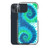 Blue and Green Spiral Tie Dye Case for iPhone®