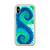 Blue and Green Spiral Tie Dye Case for iPhone®