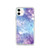 Blue and Purple Textured Tie Dye Case for iPhone®