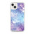 Blue and Purple Textured Tie Dye Case for iPhone®